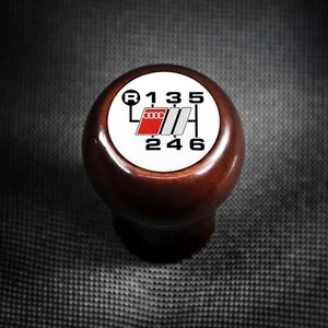 AUDI SPORT WOOD 6 SPEED SHIFT KNOB S2 RS2 AVANT A6 S6 C4 A4 S4 B5 A8 D2 B2 V8 A3 - Bild 1 von 4