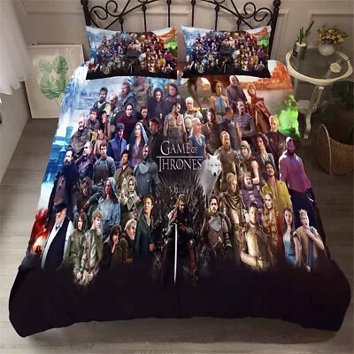 BEATIFUL BEDDING Game of Thrones Single Double Queen King Bed Quilt Doona Duvet Cover Set