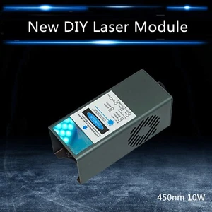 450nm 10W 24V Laser-Gravur-Modul Hochgeschwindigkeits-Miniatur/Gravur/Schneiden - Picture 1 of 12