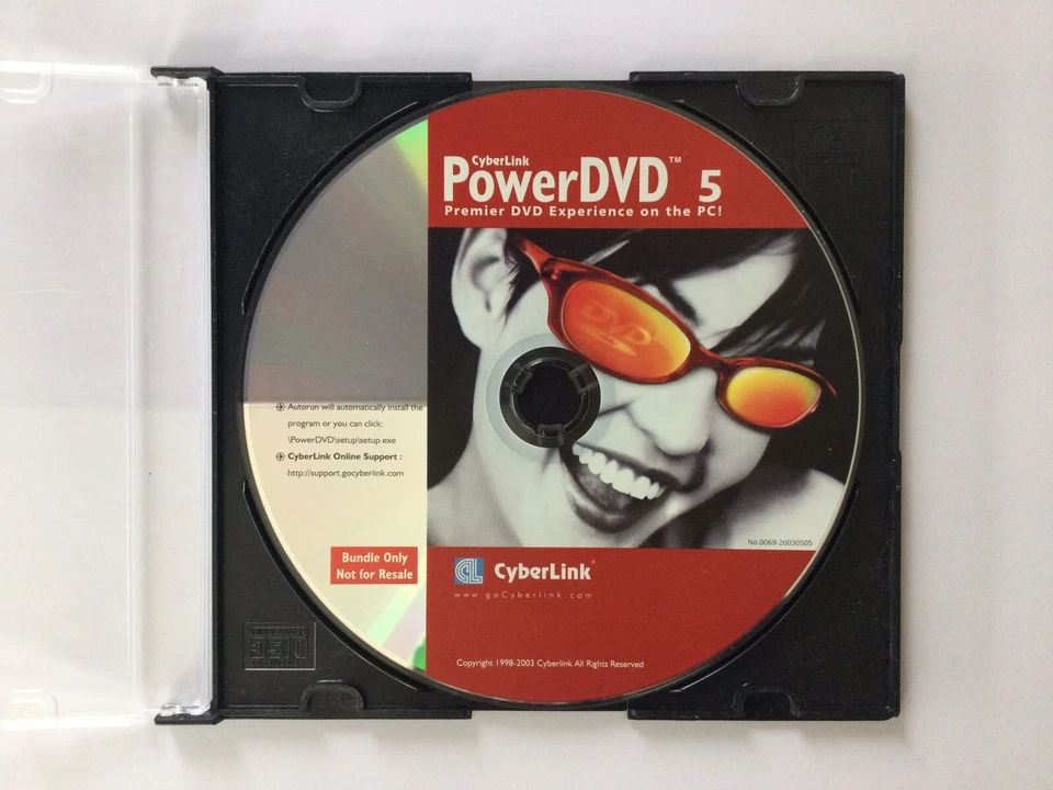 CyberLink - Power DVD 5 mit CD-Key - für Windows 98 bis XP - Bild 1 von 1