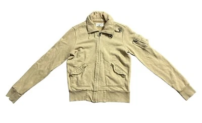 Ralph Lauren Denim & Supply Mujer’s S Suéter Chaqueta Caqui Algodón Vuelo Bombardero Foto 1 de 4