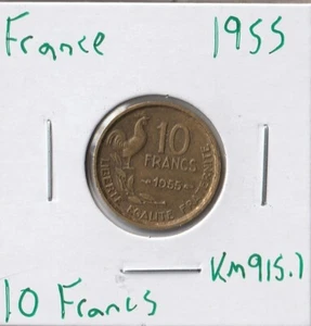 Coin France 10 Francs 1955 KM915.1 - Picture 1 of 2