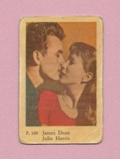 1958 Dutch Gum Card P #169 James Dean and Julie Harris