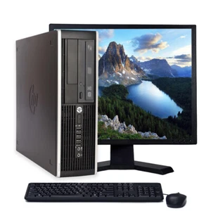 HP Windows 10 Desktop Computer PC Intel i3 3.1GHz 8GB RAM 250GB WiFi 19" Monitor - Picture 1 of 7