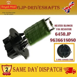 HEIZUNGSGEBLÄSEMOTOR LÜFTERWIDERSTAND FÜR CITROEN C3 MK1 [02-10] 9636618080 / 6450.JP - Bild 1 von 6