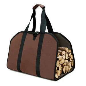 Firewood Log Carrier Heavy Duty Oxford cloth Tote Bag Camping Waterproof Tool - Picture 1 of 10