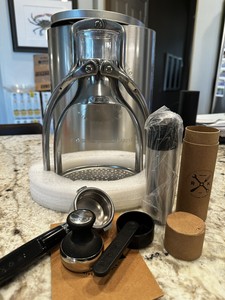 Rok Presso Manual Espresso Machine With Tin And All Accessories Great Condition