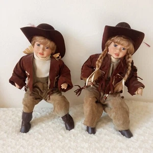  2 Stück Dekopuppen Cowboy 40  cm - Bild 1 von 2