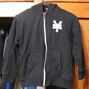 Zoo York Jacket Hoodie Lined Insulated Full Zip Black Skate Youth Small YS 8 - Picture 1 of 10