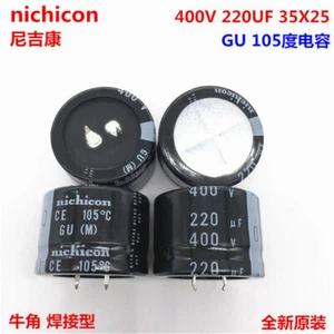 Condensador PSU Snap-in 2 unids/10 unids 220uf 400v Nichicon GU/GJ 35x25mm 400V220uF - Imagen 1 de 3