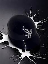 RARE 1990 Scranton Wilkes-Barre Red Barons Mini Lg ice Cream Helmet