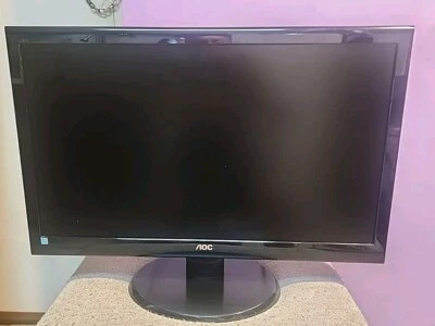 AOC E2460SWD LED LCD Monitor w/Stand & VGA  - Image 1 of 4