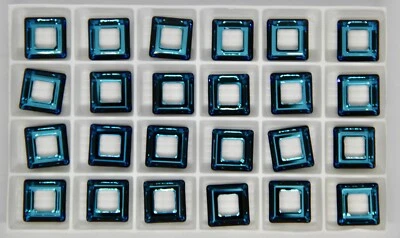 Swarovski 4439 Crystal 14.0 mm Cosmic Square Several Assorted Colors - Image 1 of 3
