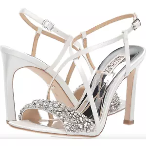 Badgley Mischka Elana kristallverzierte High-Heel-Damensandalen Gr. 6 1/2 - Bild 1 von 9