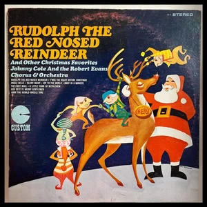 RUDOLPH THE RED NOSED REINDEER LP Custom Records CS3 |Stereo - Picture 1 of 4