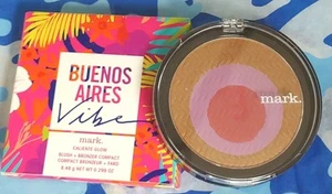 Mark. Buenos Aires Vibe Blush + Bronzer Compact Caliente Glow. New Discontinued - Picture 1 of 6