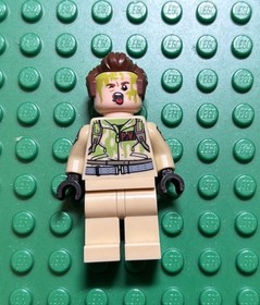 Lego Ghostbusters 75827 Peter Venkman slimed minifigure Firehouse Headquarters