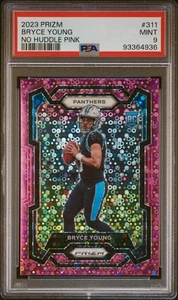 2023 Bryce Young Panini Prizm No Huddle Pink Rookie Disco /15 PSA 9 #311 SP RC - Picture 1 of 3