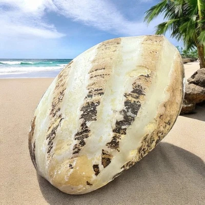Large Oyster Seashell Rare Decorative Big Ocean Sea Shell Coastal Beach Decor - Image 1 of 4