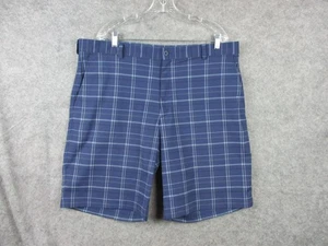 Nike Golfshorts Herren 40 blau kariert Dri-FIT Stretch vorne flach 386782-419 - Bild 1 von 18