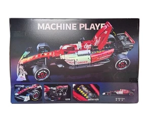 (1: 8) Static Version: Formula 1 Brick Assembly Racing F1 Toy Car, Red and White - Picture 1 of 8