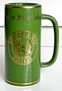 De colección Años 70 W.C. Bunting Pottery Co. Gorham State College Maine con Borde Dorado 5" - Imagen 1 de 10