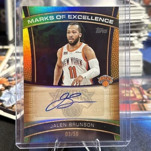 Topps 2025-26 Marchi di Eccellenza Auto Gold /50 NY Knicks ME-jB - Foto 1 di 3