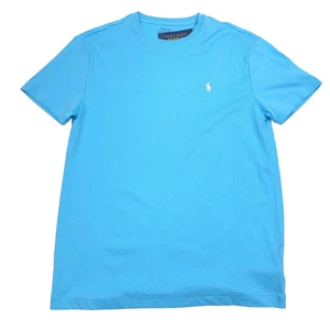 T-shirt Polo Ralph Lauren vestibilità classica blu Nettuno cotone uomo taglia large - Foto 1 di 7