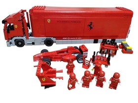 LEGO Racers Scuderia Ferrari Truck 8654 In 2005 Used Retired W/Manual As Is