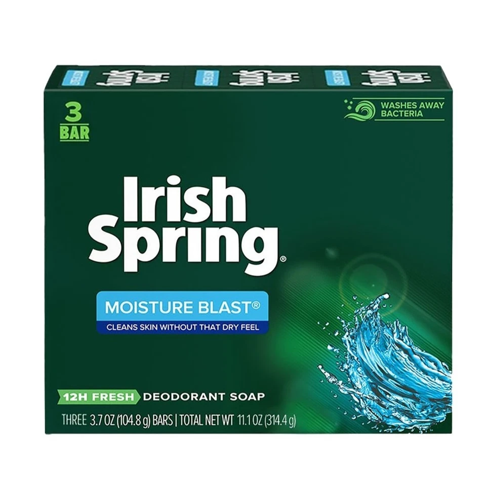 Stück Seife Stückseife Seifenset Irish Spring Moisture Blast USA 104,8 g x 3 stk - Bild 1 von 1