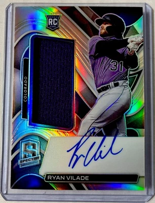 2022 Panini Chronicles - Spectra Rookie Jersey Auto Ryan Vilade #/199 Rc - Image 1 of 2
