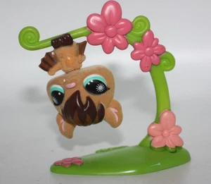 Littlest Pet Shop Bat w/ Hanging Vine #820 Special Edition Fuzzy Flocked Tan - Picture 1 of 15