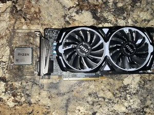 MSI Radeon RX 580 4gb AMD Ryzen 5 1400 Bundle - Picture 1 of 5