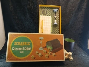Scrabble Brand Crossword Cubes Game In Original Box 1964 - Picture 1 of 17