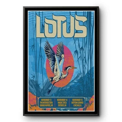 Lotus – November 15, 2025 Chicago IL Concert Poster – Live Event Wall Art Decor - Image 1 of 4