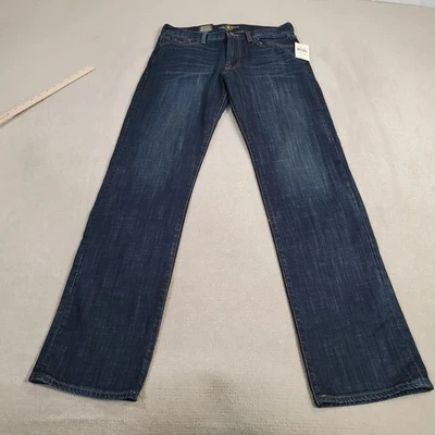 Lucky Brand Jeans Mens 30x34 Blue 361 Vintage Straight Leg Classic Fit Dark Wash - Image 1 of 4