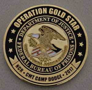 Federal Bureau of Prisons North Central Region NCR, 2017 CMT Challenge Coin - Bild 1 von 2