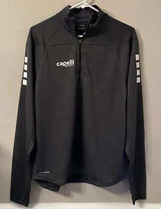 Capelli Sport Tribeca 1/4 Zip Running Top Men’s Small Gray Thumbholes New NWT - Picture 1 of 4