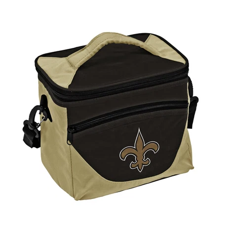 New Orleans Saints Halftime Cooler Zipper Insulated Lunch Bag Box Tote 9pk NFL Cover
