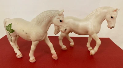 Schleich 2004 ☆ BAYALA ☆ White Fairy Horse w Green Leaf - Fantasy Figure Pair - Image 1 of 4