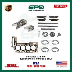 BMW N47 N47D20A TIMING CHAIN HEAD GASKET + ENGINE REBUILD KIT 2.0L DIESEL ENGINE - Picture 1 of 1