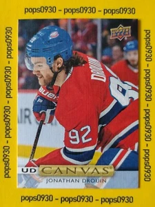 Jonathan Drouin, UD Canvas, 2019, Montreal Canadiens, Upper Deck Series 1, #C21 - Bild 1 von 2