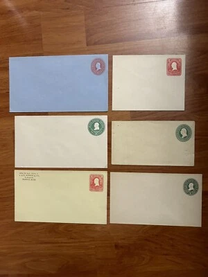 United States Postal Stationery In Lot # 11 - 6 Old Different Postal Enverlopes. - Image 1 of 2