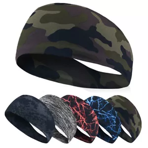 Diadema elástica transpirable elástica para correr yoga fitness deportes para hombre - Imagen 1 de 12