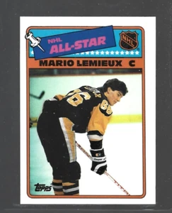 Mario Lemieux- Pittsburgh Penguins- 1988-89 Topps Sticker Inserts #2 - Picture 1 of 2