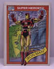 1990 IMPEL MARVEL Comics Super Heroes Card Iron Man #42 Free Shipping