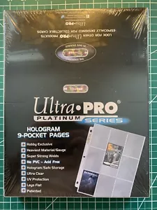 PROTECTOR DE TARJETAS COMERCIALES ULTRA PRO PLATINUM SERIE CAJA DE 100 PÁGINAS (PÁGINA DE 9 BOLSILLOS) - Imagen 1 de 2