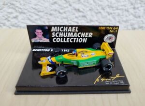 Formel 1 1:64 Minichamps Michael Schumacher #19 Benetton Ford B 192 Spa Nr.1 