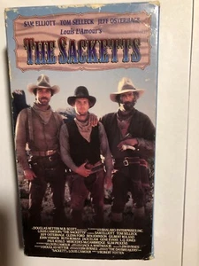 LOUIS L'AMOUR'S THE SACKETTS SAM ELLIOTT, TOM SELLECK 2 TAPE BOX SET VHS - Picture 1 of 3