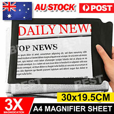 1PC A4 Book Page Magnification Magnifier Sheet Magnifying Reading Glass Lens